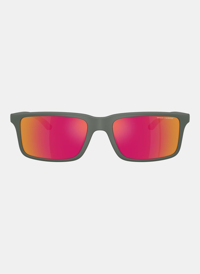 Armani Exchange Full Rimmed Rectangular Sunglasses 0AX4157SU - Image 1